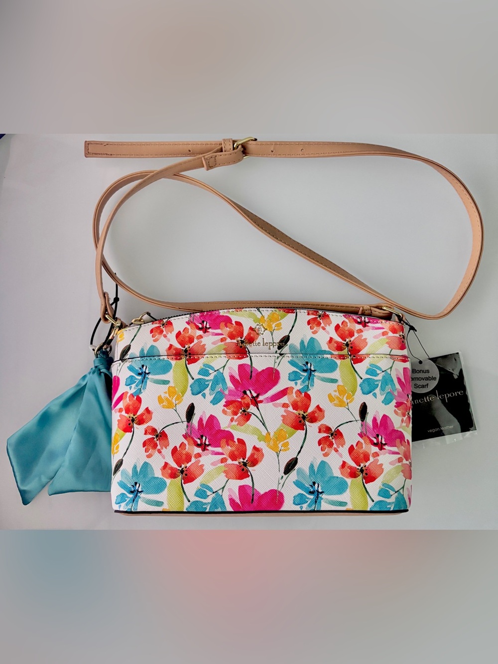 Brynn Dome Crossbody with Scarf - Wildflower